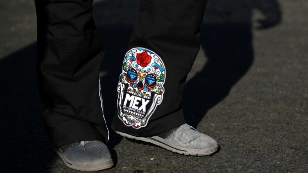 The colourful skulls on the Mexican team uniform in PyeongChang.