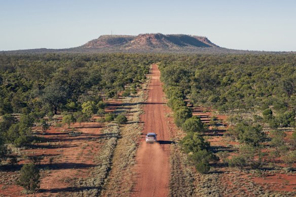 Heading towards Mount Oxley near Bourke in outback NSW.