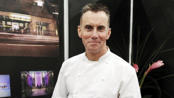 Gary Rhodes photographed in 2011 in his pop-up restaurant at the Taste of Christmas food and drink festival in London.  