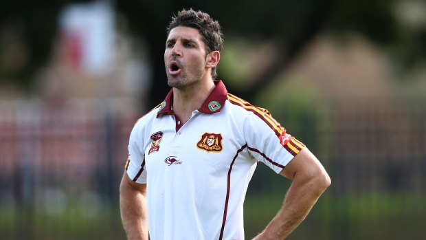 Stepping into the hot seat: Trent Barrett will take the top job at Manly for the 2016 season.