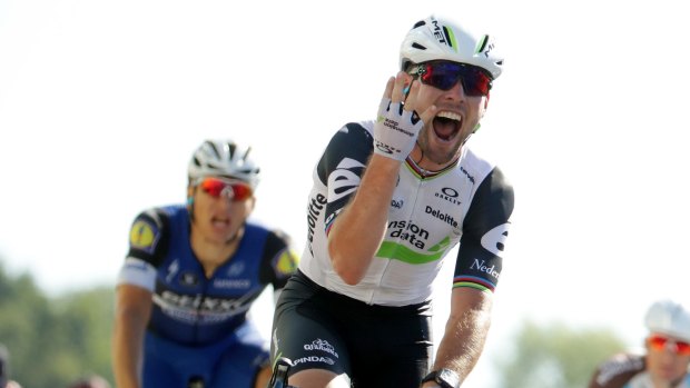 Manx Missile Mark Cavendish claimed stage 14 of the Tour de France.