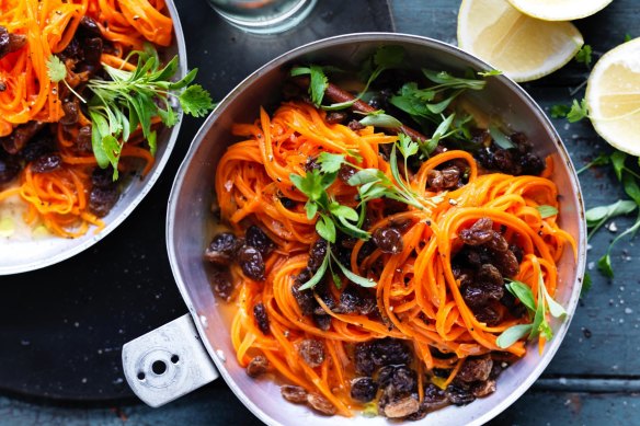 Neil Perry's carrot and sultana salad.