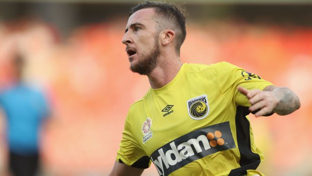 Central Coast Mariners striker Rory O'Donovan scored a double against the Wanderers.