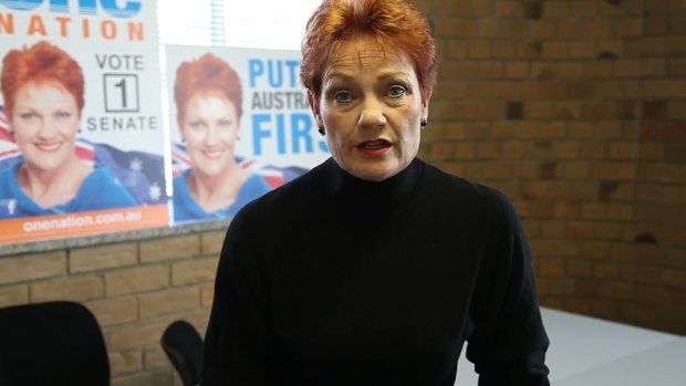 Pauline Hanson supports reduced immigration.