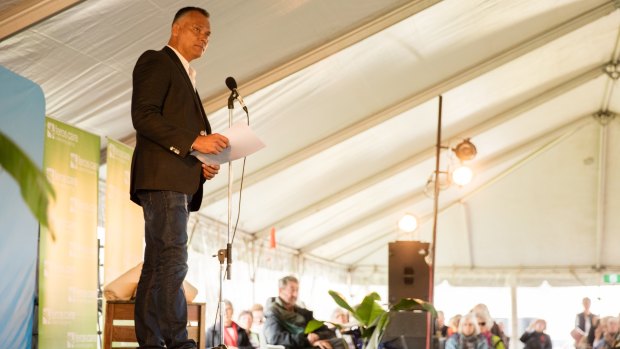 Stan Grant at the 2016 Byron Writers' Festival ... "I was a maverick, a maverick in the sense that I depended on neither the white world nor the black world." 