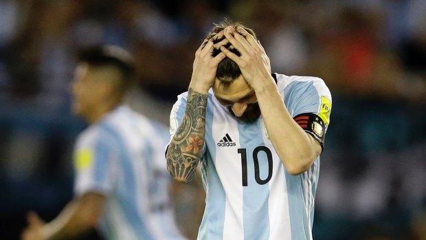 Point worth remembering: Argentina's Lionel Messi misses a chance to score against Chile in Buenos Aires.