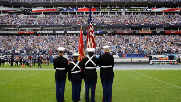 The Americans have a pride in singing their national anthem that is not felt in Australia.