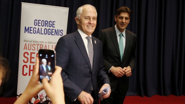 Prime Minister Malcolm Turnbull helped launch George Megalogenis' book Australia's Second Chance at Parliament House in Canberra.