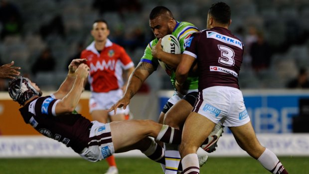 Junior Paulo has found a home at the Canberra Raiders. 