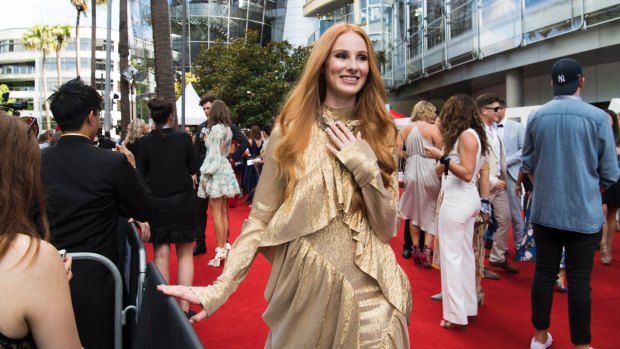 Vera Blue arrives at the  ARIAs in November 2017.
