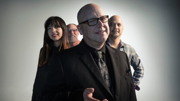 The Pixies - Paz Lenchantin (left), David Lovering, Black Francis and Joey Santiago - kicked off their Australian tour in Brisbane on Thursday night.