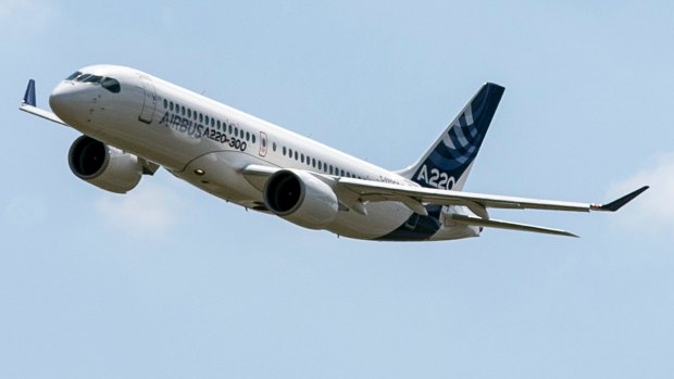 The larger CS300 that can seat 130 to 140 passengers in a standard layout will be known as the A220-300.