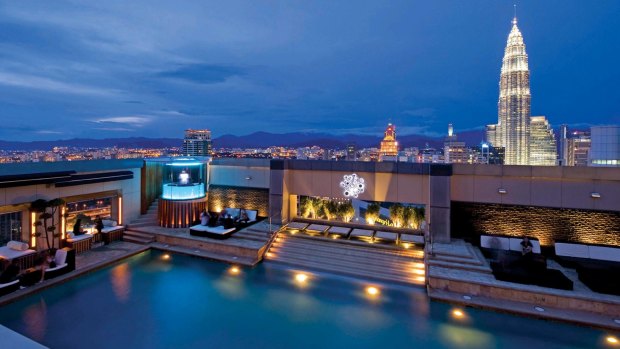 Tip top: The rooftop Luna Bar at Pacific Regency Suites in Kuala Lumpur.