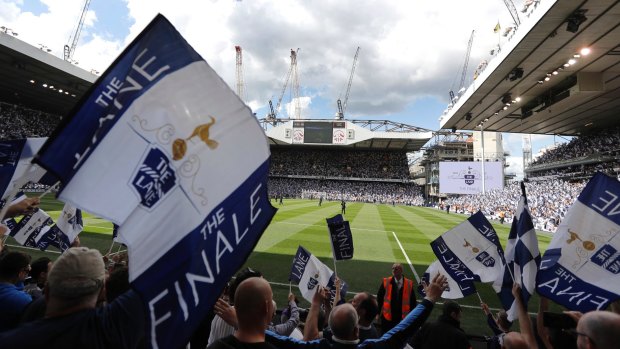 A carnival atmosphere at White Hart as  Tottenham played Manchester United in the last ever game at the famous north London stadium.