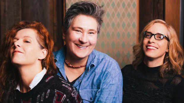 Pleased as punch to be a trio, Neko Case, k.d. lang and Laura Veirs of case/lang/veirs.