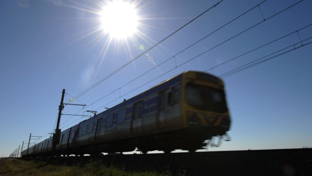 The Geelong V/Line will experience heat delays on Tuesday. 