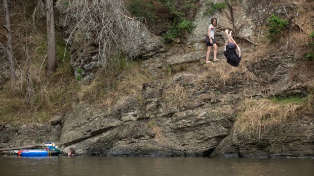 The Yarra River at Warrandyte, where the  waters are the cleanest. 