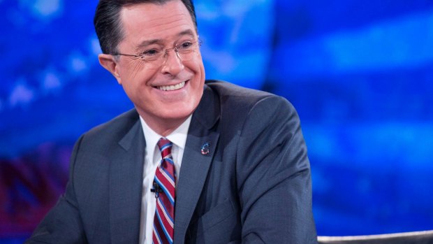 US TV host Stephen Colbert.