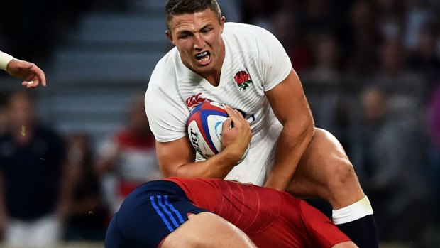 Nervous wait: Sam Burgess.