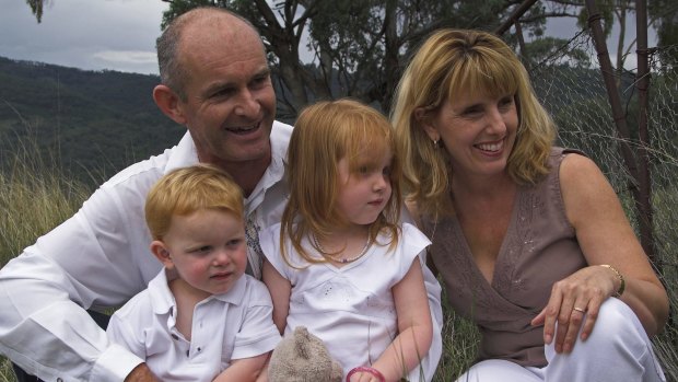 Glen Turner, his wife Alison McKenzie and their children Jack and Alexandra.