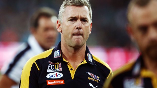 Adam Simpson says it's clear the Eagles need to make selection changes - he just doesn't have enough players pressing to be picked.