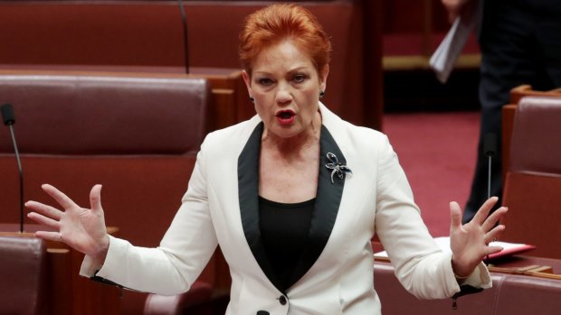 One Nation leader Pauline Hanson wants the ABC to disclose presenter salaries and insert the words "fair and balanced" into its charter.