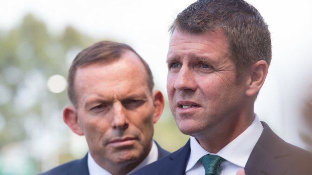 Prime Minister Tony Abbott and Premier of NSW Mike Baird. 