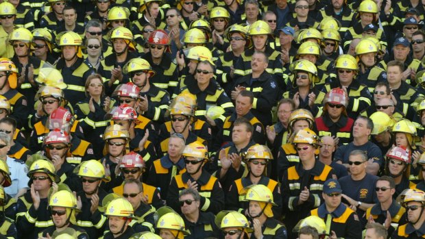 Rural and suburban firefighters will converge on Melbourne's city centre on Saturday.