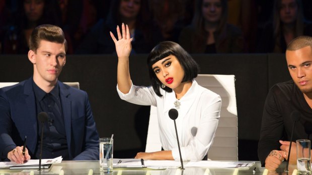 Before they were fired... Willy Moon and Natalia Kills on the <i>X Factor</i>.