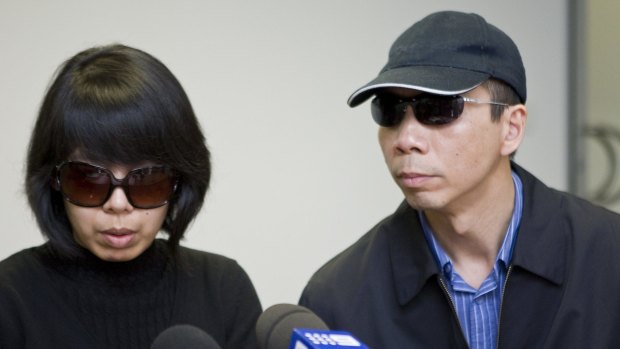 Robert Xie and his wife Kathy Lin in a file picture.