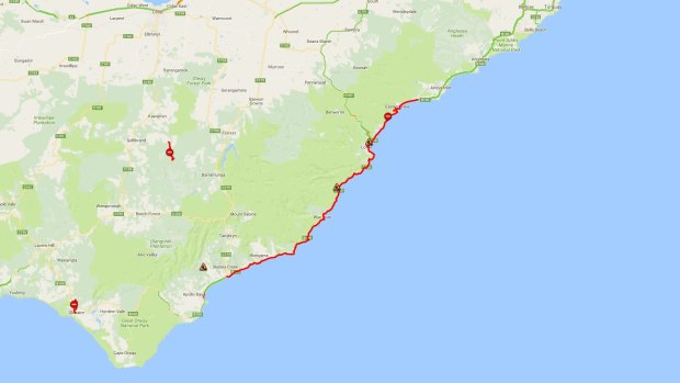 A long stretch of the Great Ocean Road remains closed.