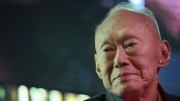 Singapore's first prime minister, Lee Kuan Yew, in 2013.