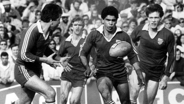 All class: Mark Ella playing for Randwick in 1984.