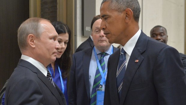 Vladimir Putin and Barack Obama face-to-face at the at G20 in September.
