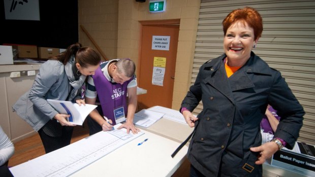 Pauline Hanson claimed third position in Queensland's Senate allocation.