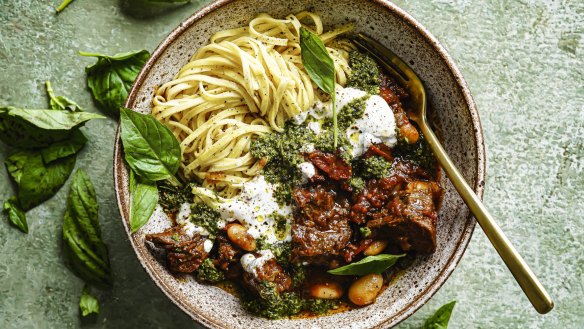 This beef stew is great served with fresh pasta.