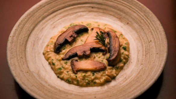 Mushroom risotto from Mister Bianco's Risotto Pronto kits.