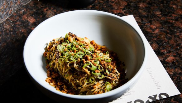 Mono XO's chilled noodles with XO are one of its most popular dishes. This bowl uses a grain-based XO that's vegan.
