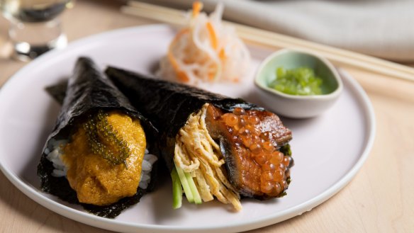 Temaki are the star of the show at Leonie Upstairs.