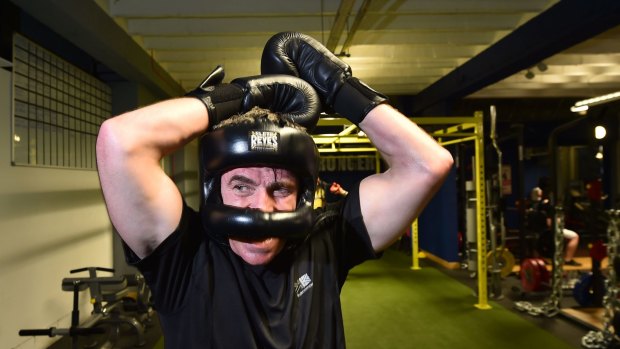 And by night, Frank 'The Tank' O'Callaghan heads into the boxing ring. 