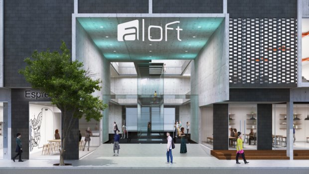 Starwood said it had signed an agreement with developer Spotlight Group to build a new 176-room hotel Aloft hotel at 402 Chapel Street.