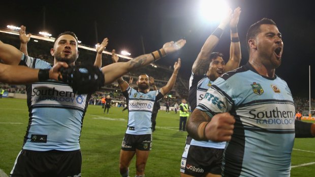 Reason to cheer: The Sharks have been in top form during the 2016 finals.