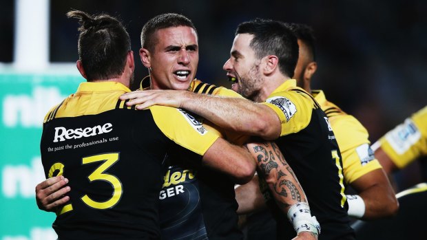 Winner:  TJ Perenara and the Hurricanes scored a tight win over the Blues.