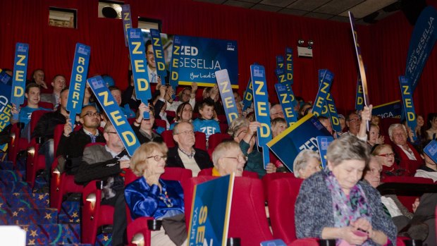 Liberal party faithful at the ACT campaign launch at Capitol Cinemas in Manuka on Sunday afternoon.