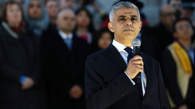 London mayor Sadiq Khan.