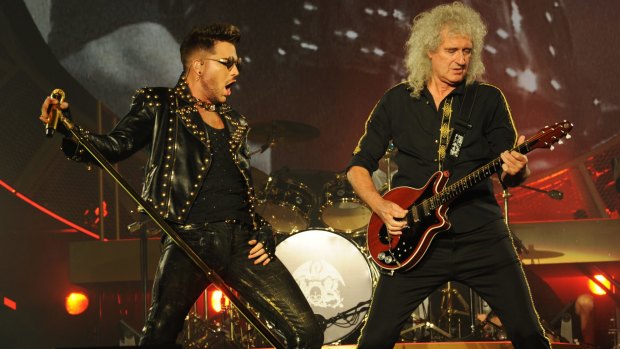 Queen with Adam Lambert.