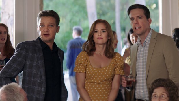 Jeremy Renner, Isla Fisher and Ed Helms in Tag.