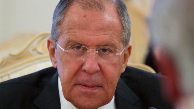 Russian Foreign Minister Sergey Lavrov .