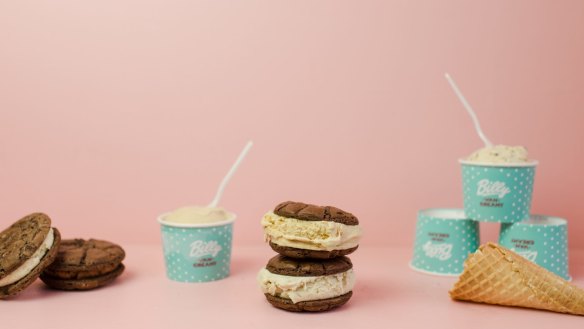 The BillyBing ice-cream sandwich, a collaboration between Billy van Creamy and Butterbing.