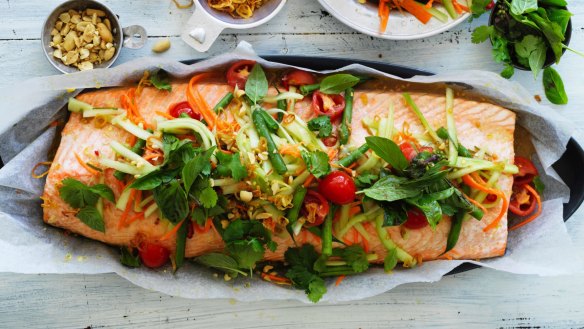 As an oily fish, salmon is packed with healthy nutrients. 

